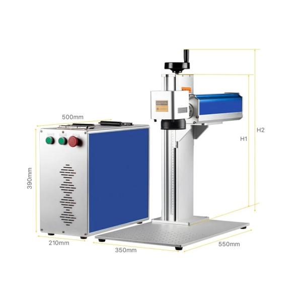Laser Mopa Marking Machine 2.5D Engraving Machine 50W 60W Metal Color Marking for Jewelry Copper Gold Silve DIY Marking