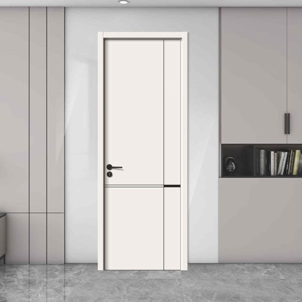 Classic Wood Grain Custom Solid Wooden Door for Home Rooms