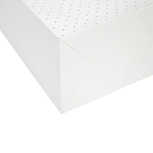 Embalaje de comida para llevar de colores personalizados sostenibles Bolsa de papel Kraft con mango 16x6x12 pulgadas