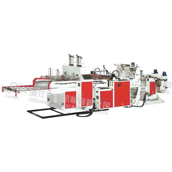 Hot Cutting LDPE T-shirt Bag Making Machine 230 - 250 pcs/min Full Automatic