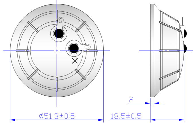Piezoelectric Horn Ultrasonic Speaker with 100 dB Sound Output, 20±5 kHz Resonant Frequency and ABS Material for Bird Dispelling