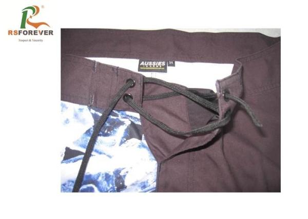 Sublimation Recycled Printed Board Shorts With Elastic Waistband Custom Swim Trunks