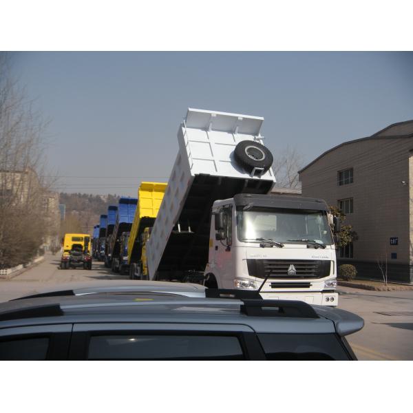 Sinotruk Heavy Duty Dump Truck 30 Ton White Color Length Body Cargo