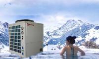 Rencontrer la pompe à chaleur commerciale de piscine de pompe à chaleur de source d'air d'EVI avec le réfrigérant R32