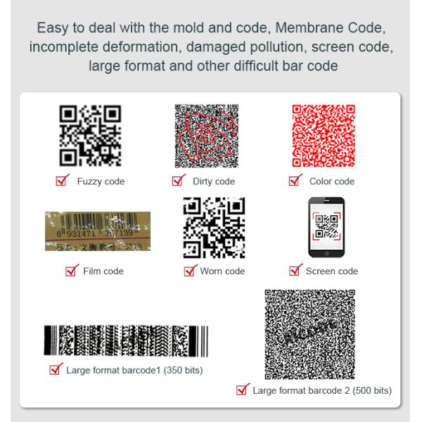 Handheld Wired 1D 2D QR Bar Code Scanner IP52 protection Good Price Barcode Scanner Gun Fast Reading
