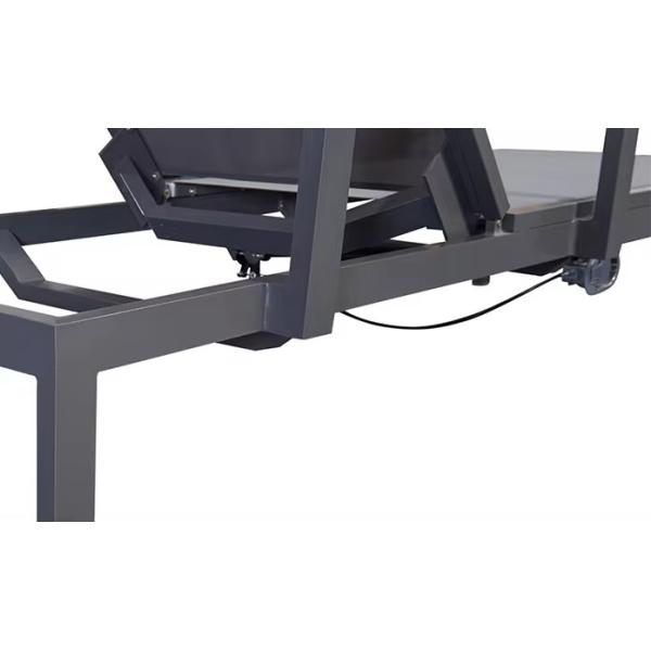Iron Outdoor Furniture Patio Beach Sunbed Lounge Sea Sun Lounger Modern Style