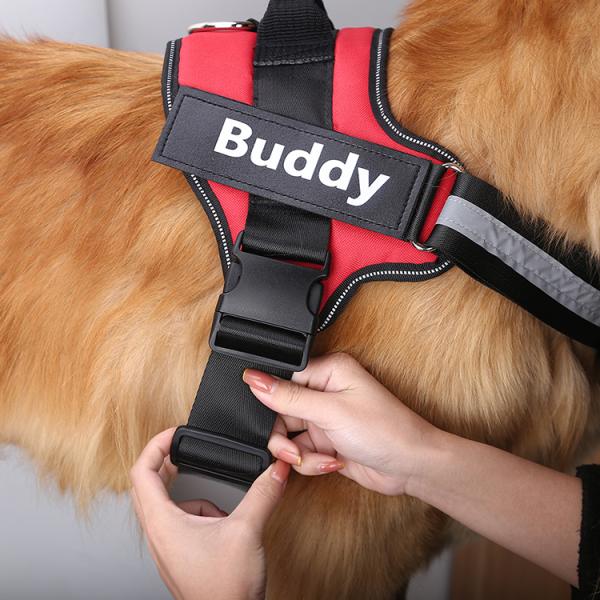 XS-XXL Nylon Pet Harness Dog Chest Harness No Pull High Visibility Dog Harness