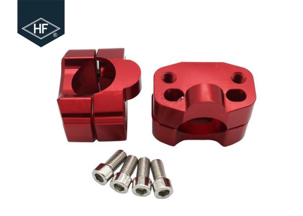 Suzuki Honda Yamaha Motorcycle Modified Parts Handlebar Riser Kit 7 / 8 1 / 8 Universal Bar Clamps