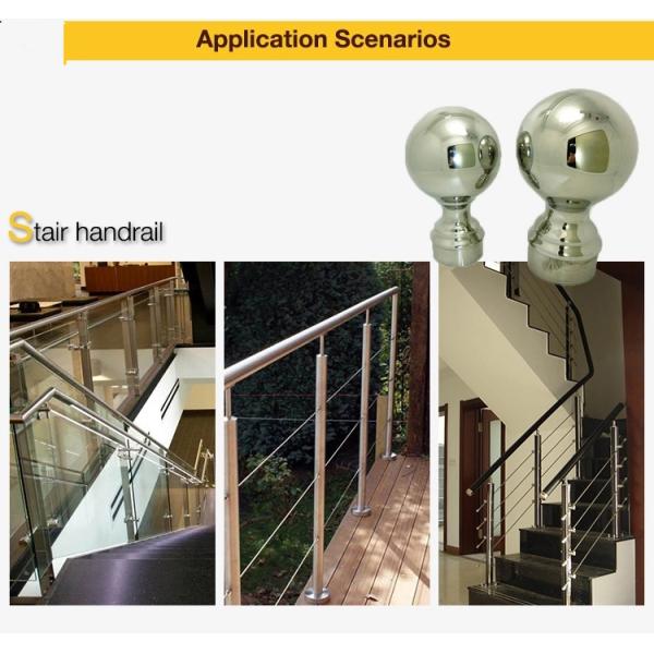 Anti Corrosion Stainless Steel Hollow Ball For Stair Handrail Decoration