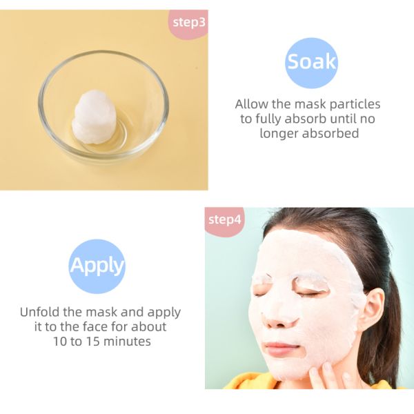 Skin Care DIY Compressed Facial Mask Paper Sheet Penetrate Into the Skin