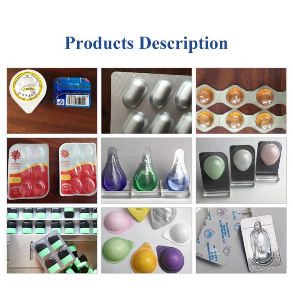 Alu Tablet Blister Packing Machine Capsule Pill Sealing Forming Universal Feeder