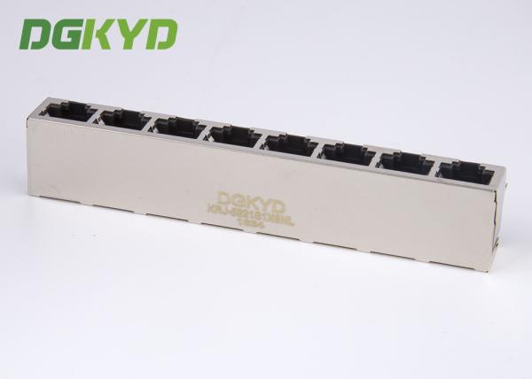 Relação múltipla protegida metal dos ethernet dos conectores do porto RJ45 de KRJ -5921S1X8NL