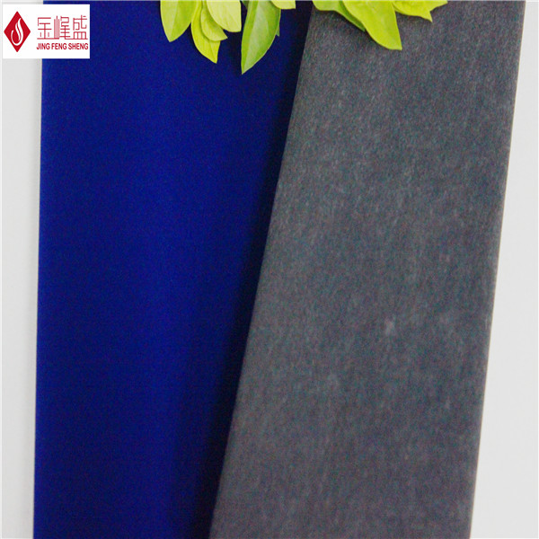 Soft Long Pile Blue Velvet Upholstery Fabric Flocking For Glass Boxes 75 x 75D