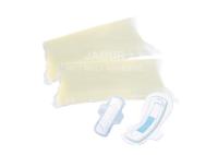 Serviette hygiénique plaçant la forme adhésive chaude d'oreiller de la fonte PSA