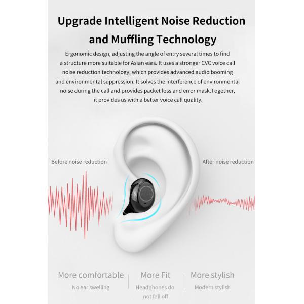 Waterproof Power Bank Earphones K20 2600mAh Charging Case TWS Earbuds