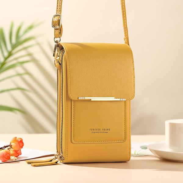 Mirror Touch Screen Mobile Phone Bag Wallet Card Case Female Shoulder Bag