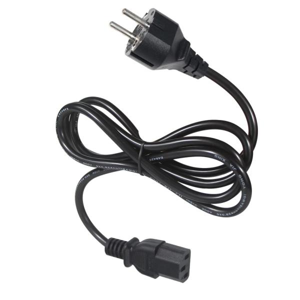 EU 3-Pin Schuko Plug to C13 Power Cord 0.75mm² HO5VV-F