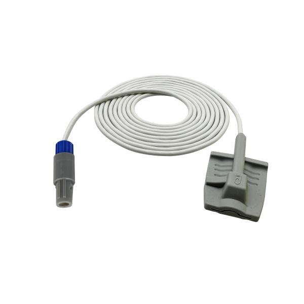 6 Pin Mindray Spo2 Sensor , Spo2 Probe Sensor Suit For PM9000 / 8000 Cables 3m/10ft TPU