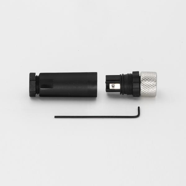KRONZ Alloy Black A/B-coding M8 Circular Connector Waterproof Screw Locking 3/4/5 Pin Female Industrial Connector