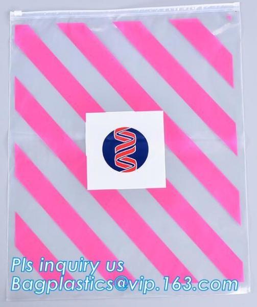 Garment EVA Frosty Slider Zipper Bag, Zipper Sealed Slider Gusset Cosmetic Bag Makeup Case Plastic Waterproof Bags, zip