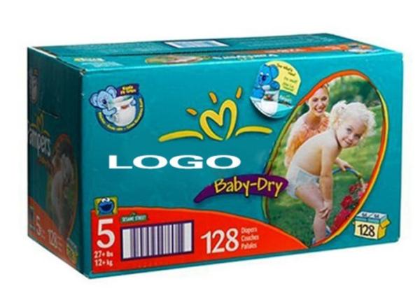 custom pampers swaddlers gift diaper box   Baby -dry  diaper packaging box