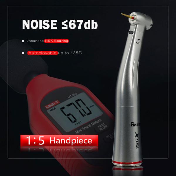 Красное кольцо 1/5 увеличивающее противоугол миромоторная ручная труба с оптическим волокном