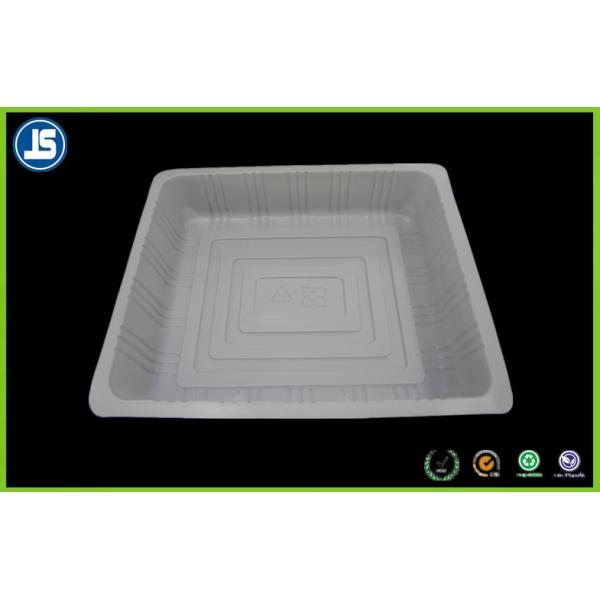 Biodegradable Square White PS Blister Packaging Tray , Baking Biscuit Trays