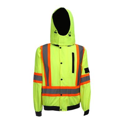 SGS Coletes de segurança refletores resistentes ao vento Coletes Hi Vis resistentes à água