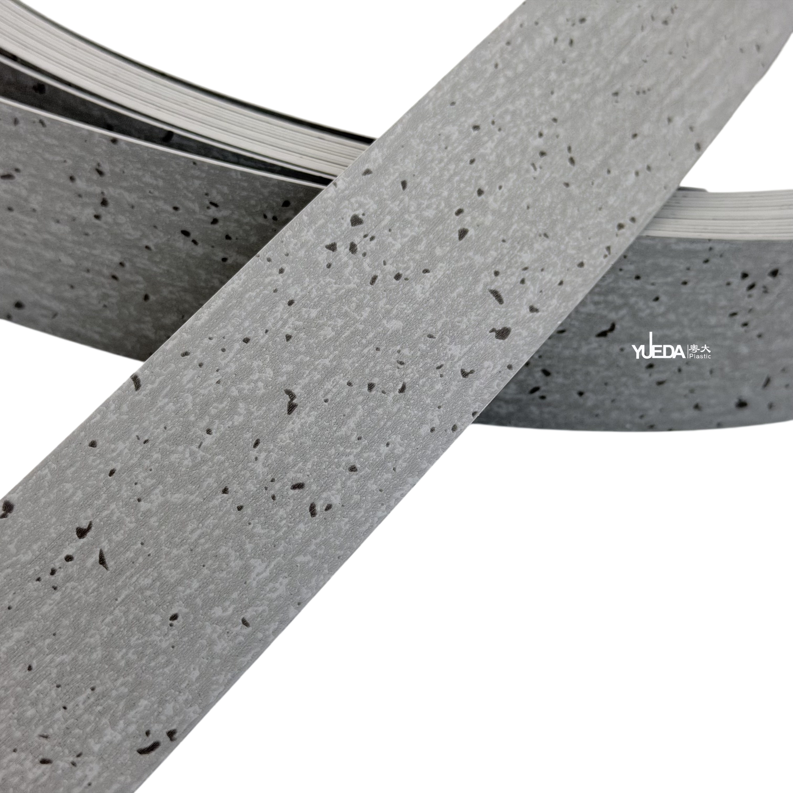 Concrete Grey Speckled PVC Edge Banding | YUEDA Furniture Edge Trim