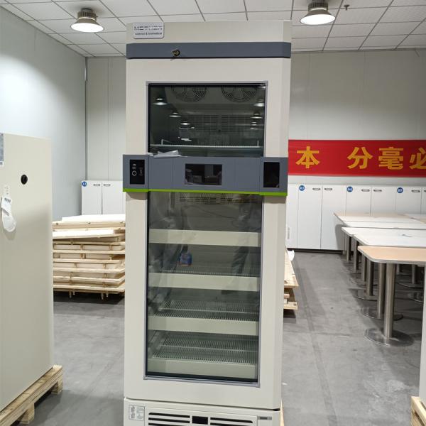 Vertical Single Foaming Glass Door Farmácia Médica Refrigerador 2-8 Graus Para Medicamento E Vacina