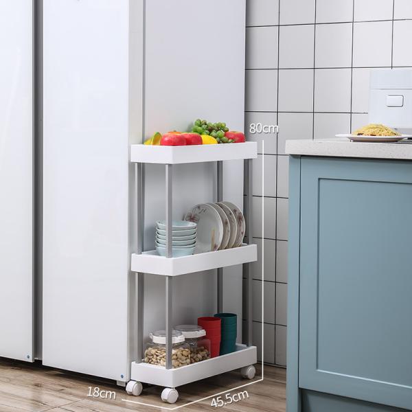 Supermarket PP Aluminum Plastic Rolling Shelves Plastic Organizer Shelf