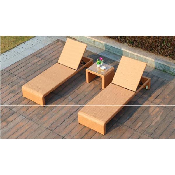 PE Rattan Chaise Lounge chairs Leisure Aluminium Outdoor Garden patio beach chair