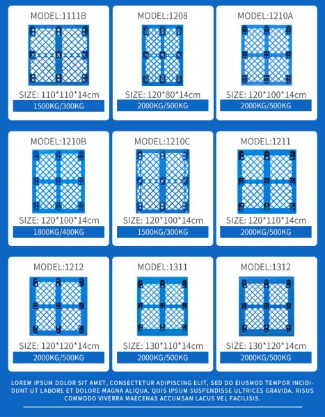 Cheap Durable Plastic Pallet Nestable Light Duty Nine Feets Single Sided Grid Used Recycled Plastic Pallet For Sale