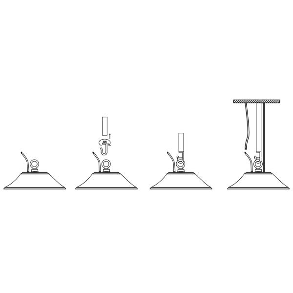 Luz de la bahía de la prenda impermeable LED de la fábrica de la comida alta