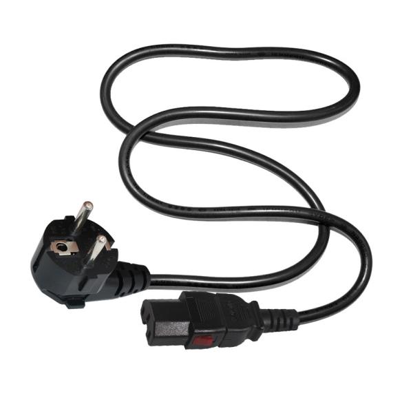 Schuko CEE 7/7 to IEC C15 Power Cable 250V 16A 3m