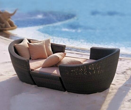 Leisure Aluminium PE Rattan Wicker Sofa sets Outdoor Garden Backyard wicker Patio sofa furniture