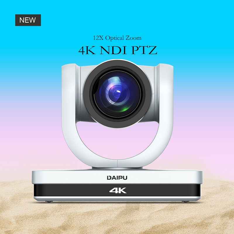 PTC-12NK NDI HX2 PoE HD-MI 3G-SDI 4K30 UHD IP Auto Tracking PTZ Camera for Live Streaming