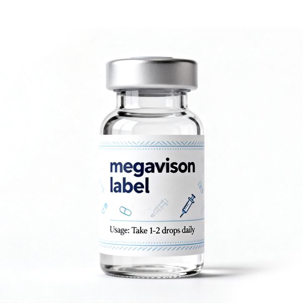 Custom Label Permanent Adhesive 5ml 10ml Small Vial Label Packaging Labels White PET Bottle Label Printing Private Label