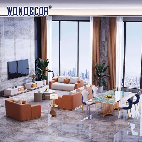 Золото нержавеющей стали кухонного стола Countertop мрамора искусства мебели гостиницы роскошное покрыло