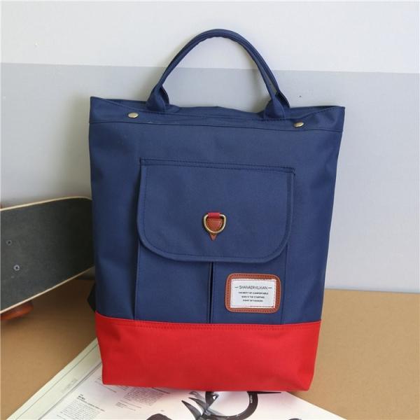 Students' simple and large-capacity color contrast harajuku backpack leisure female backpack