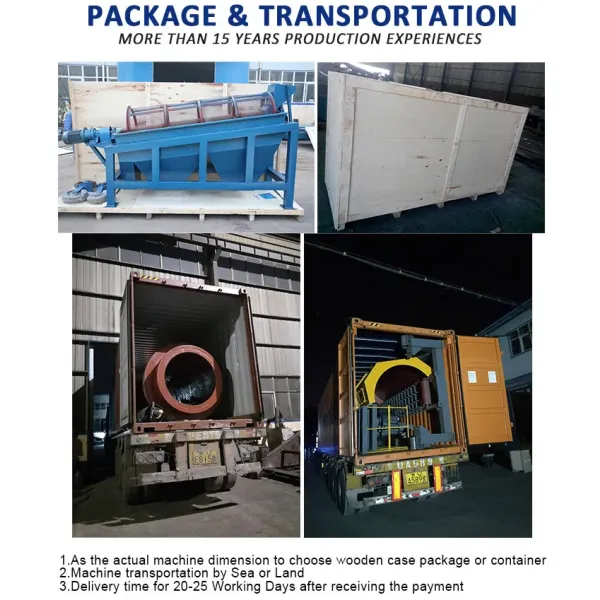 10t/H-80t/H Gravel Trommel Vibrating Sieve Separator Machine For Solid Waste