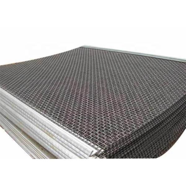 High Carbon Woven Wire Screen Tension Wire Mesh With Hooks for Abrasion Resistant Screening