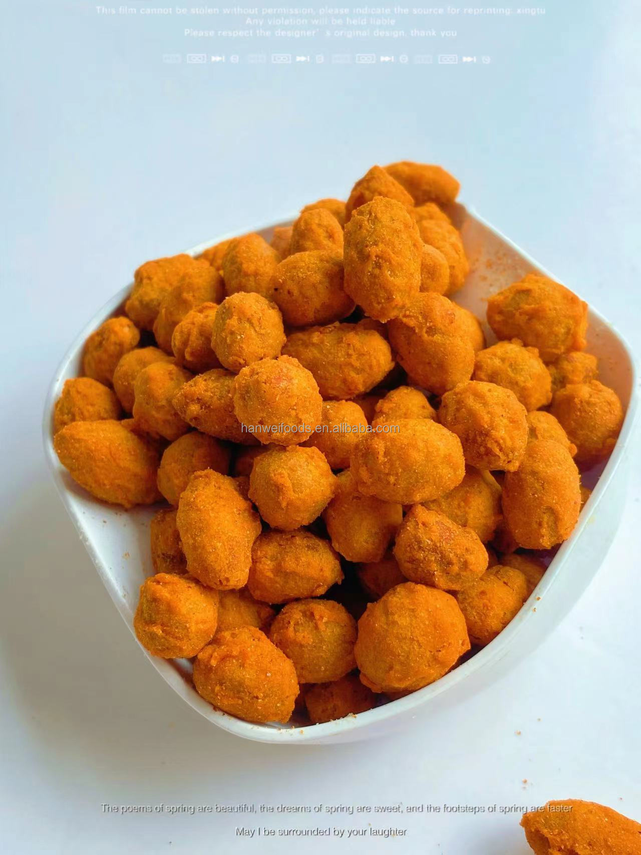 Самая лучшая хрустящая корочка цены зажарила в духовке закусок гайки арахисов арахисов арахис пряных оптовый покрытый