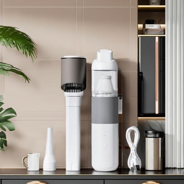 Eco-Friendly Small Rechargeable Desktop Coffee Powder Cleaner for Countertop Cleaning