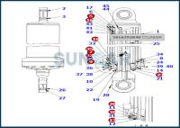 707-99-82405 7079982405 camions à benne basculante lèvent le joint de cylindre que le kit adapte HD1200 KOMATSU