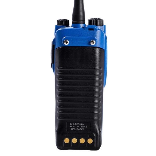 PT790Ex walkie-talkie com design de fecho de bateria patenteado e, resistente ao pó, à água IP67