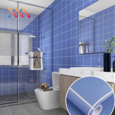 Waterproof Tile Design Wallpaper 3D PVC Mosaic Tile Wallpaper Adhesive Wall Paper