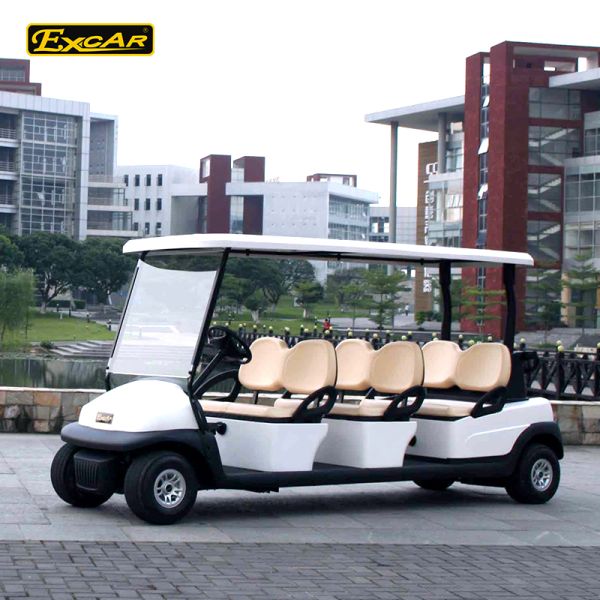 6-Seat Electric Golf Cart Aluminum Body Custom Color with 48V Lithium/Lead Acid Battery Strong Climbing Ability