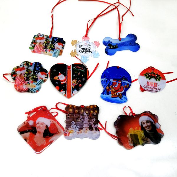 Sublimation Acrylic Pendant Blank Resin Ornament Blank Christmas Ornaments For Personalization