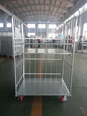 ISO 4 Ways Entrance RAL Color Galvanised Roll Logistic Trolley